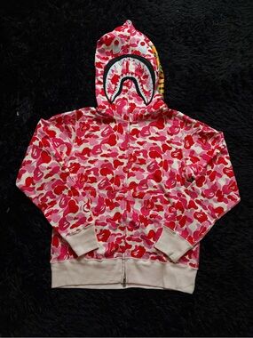 Pink Camo Bape Zip Up